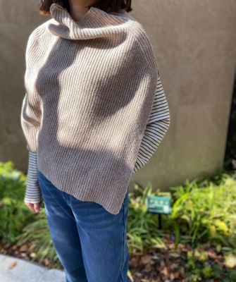 TWEEDMILL(ツイードミル)の【五明祐子さんコラボ】ニットポンチョ通販