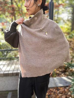 TWEEDMILL(ツイードミル)の【五明祐子さんコラボ】ニットポンチョ通販