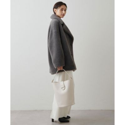 Whim Gazette(ウィム ガゼット)の【THE PAUSE】ボアダブルコート通販