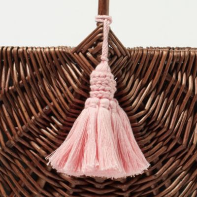 Pale Jute(ペール ジュート)のweekend basket（Large）＋別色タッセル