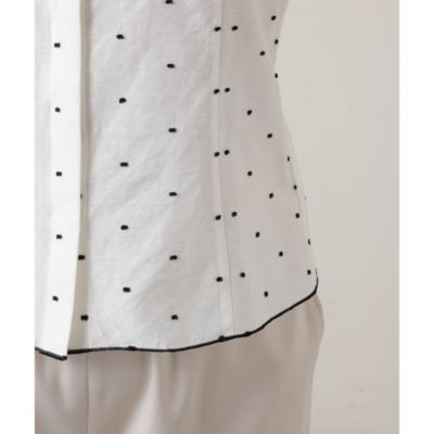 Whim Gazette(ウィム ガゼット)の【GEMINI】ドットブラウス通販