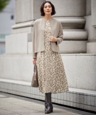 自由区 L(ジユウク エル)の【洗える】スノーフラワープリント