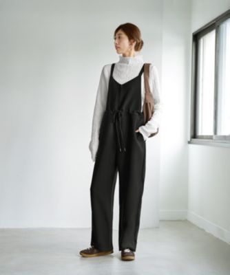 STYLE DELI(スタイルデリ)のフロントVライン厚地ツイルサロペット通販