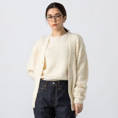 SLOANE(スローン)の8G天竺 へアリーコットン Vネックカーディガン通販