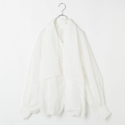 IENA(イエナ)の【洗える】＆NAVY 2wayボウタイブラウスアウトレット