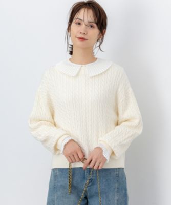 組曲 L(クミキョク エル)の【加藤ローサさん着用】コットンカシミヤMIX