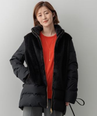 23区 S(ニジュウサンク エス)のECOPEL エコファーコンビ ダウンコート