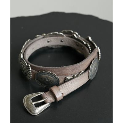 Whim Gazette(ウィム ガゼット)の【Puntovita】レザーコンチョベルト