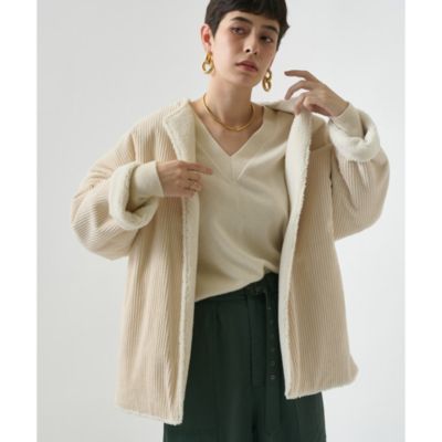 Whim Gazette(ウィム ガゼット)のボアリバーシブルブルゾン通販