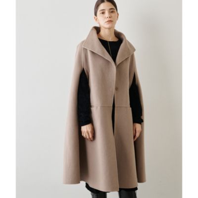 Whim Gazette(ウィム ガゼット)のカシミヤリバーポンチョコート通販