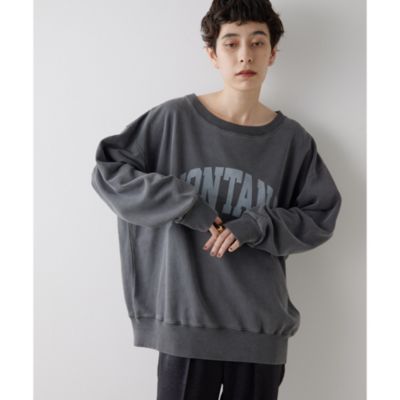 Whim Gazette(ウィム ガゼット)のピグメントロゴウラケプルオーバー