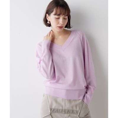 Whim Gazette(ウィム ガゼット)のウールハイゲージⅤネックプル