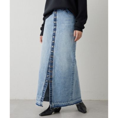 Whim Gazette(ウィム ガゼット)のボタンデニムスカート通販 | 集英社