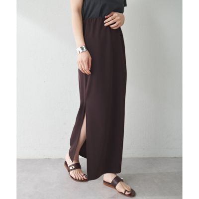 Whim Gazette(ウィム ガゼット)のカットジョーゼットスリットスカート