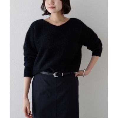 Whim Gazette(ウィム ガゼット)のフォックスウール Vネックプル