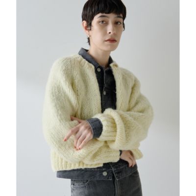 Whim Gazette(ウィム ガゼット)のハンドニットカーディガン通販