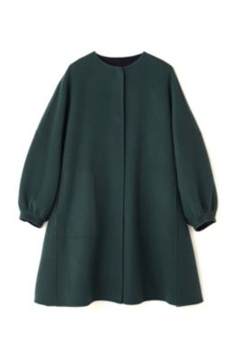 ADORE(アドーア)の◇カシミヤ混2TONEリバーノーカラーコート通販