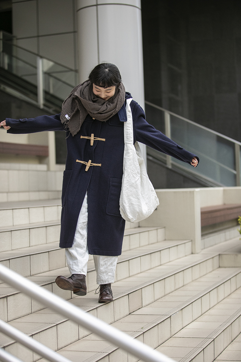 夫婦でシェアして着られる《YAECA》のダッフルコート【FUDGE FRIEND