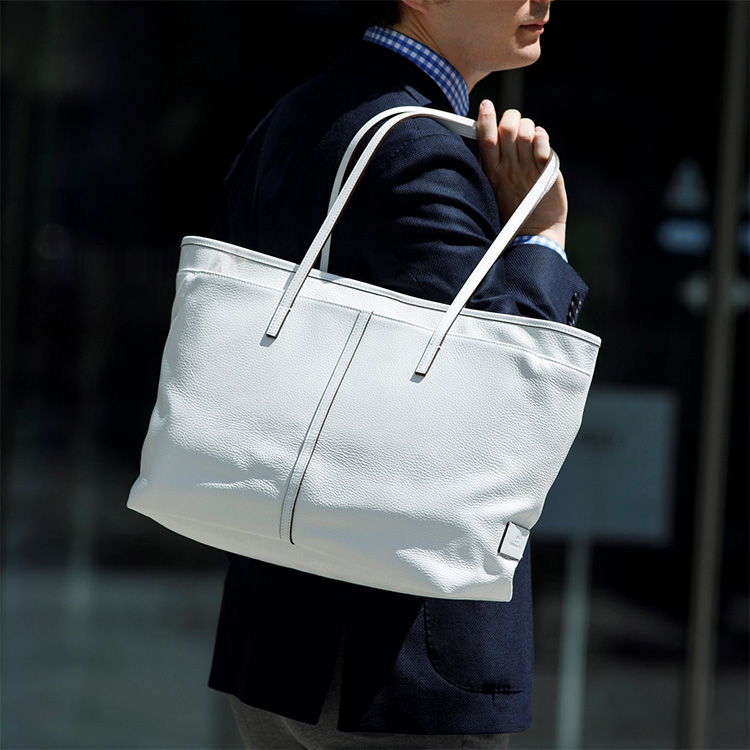 CREEZAN】JETTER ホワイトレザー ソフトトート | 藤巻百貨店