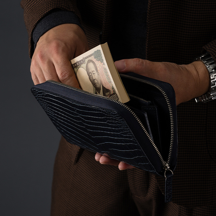 山本製鞄】クロコダイル オーガナイザーウォレット | 藤巻百貨店