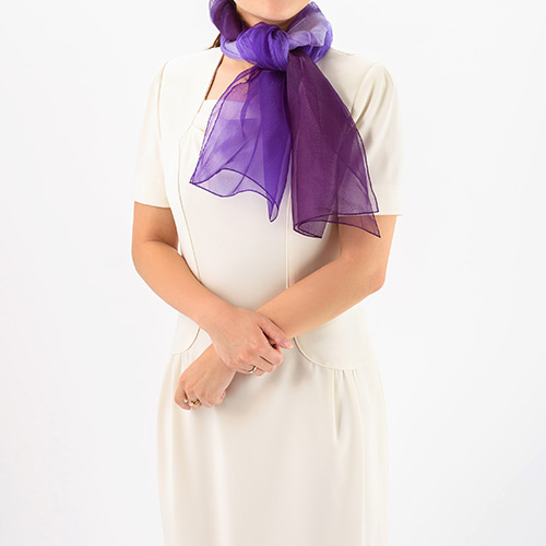 奥田祐斎】シルクスカーフ（S)「祐斎羽衣」 | 藤巻百貨店