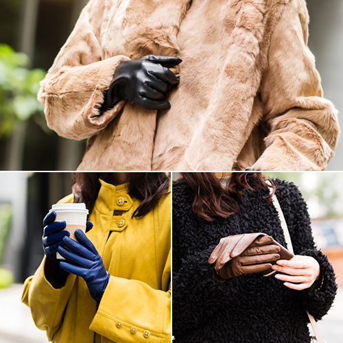 KURODA】レディース羊革カシミア手袋 | 藤巻百貨店