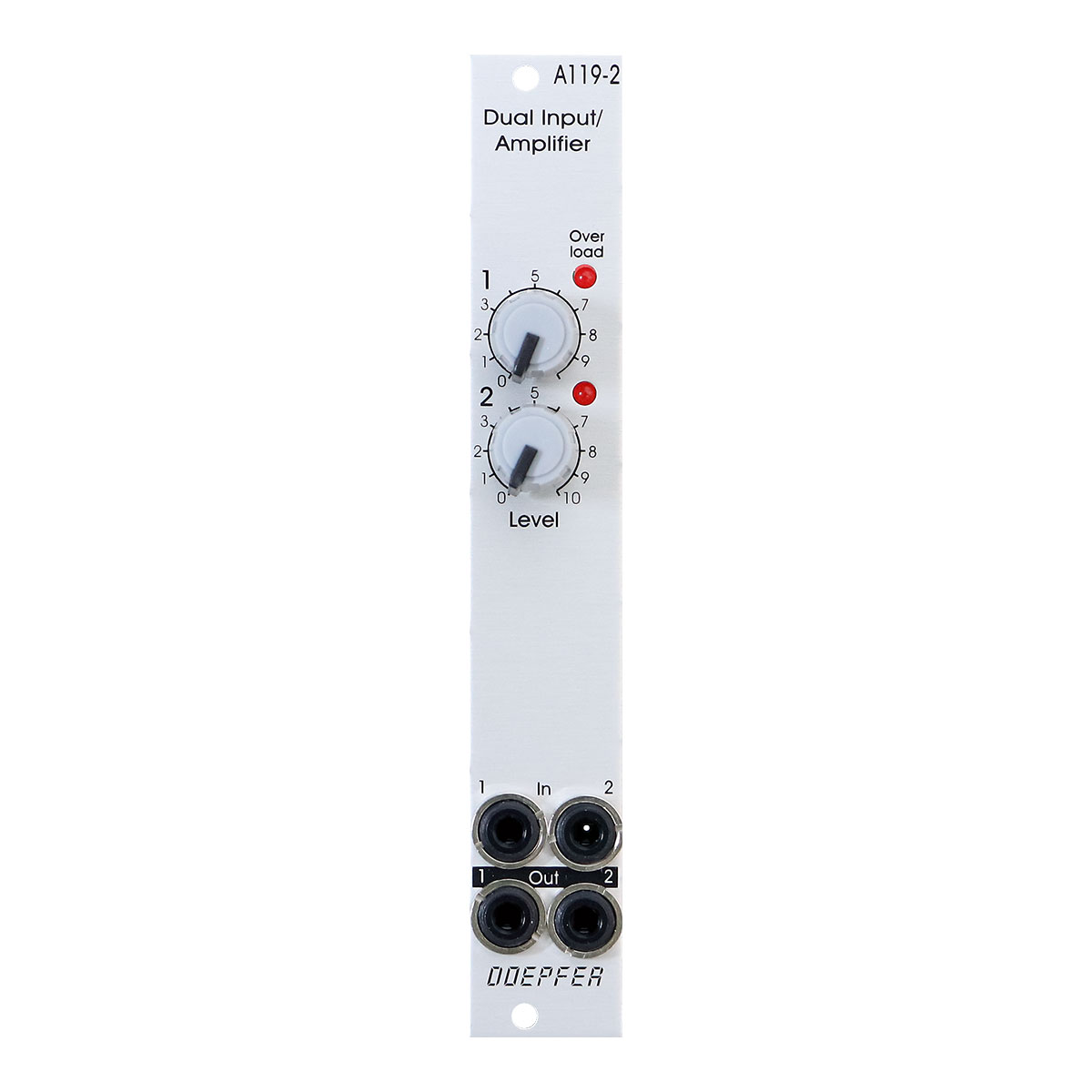 A-119-2 Dual External Input / Amplifier - A-100 Eurorack Modular