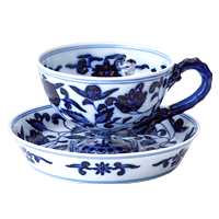 草花折枝白抜紋のプレートでかっこよく決まる | ギャラリー | 有田焼