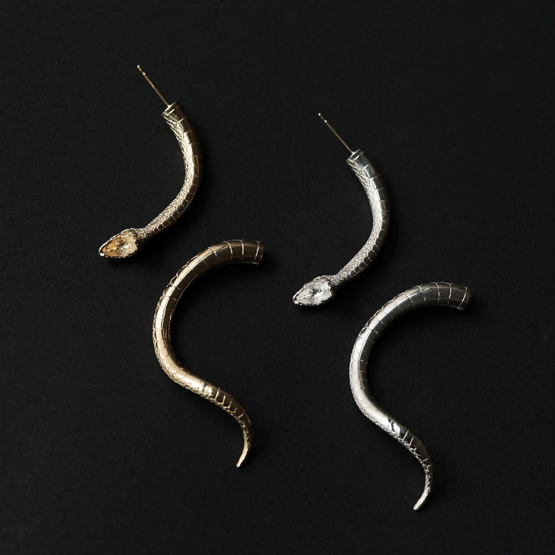 ELCAMI / Japanese rat snake Earring L (EPS-116S/G) – Fuligo