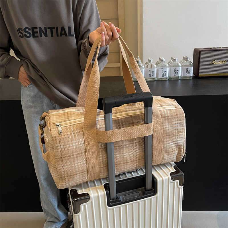 チェック柄トラベルボストンバッグ 20L 旅行|ボストンバッグ専門通販