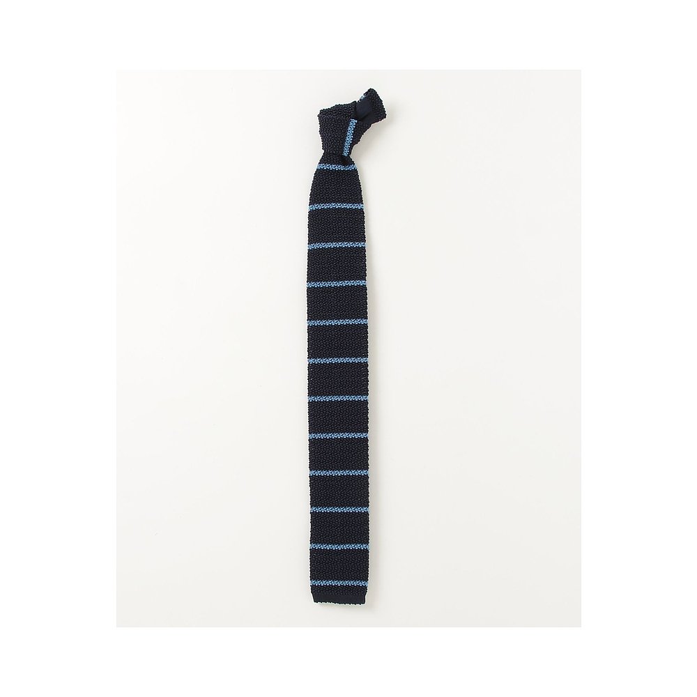 ネクタイ 細ボーダー柄 上質ニットタイ ニットタイ|ネクタイ専門通販