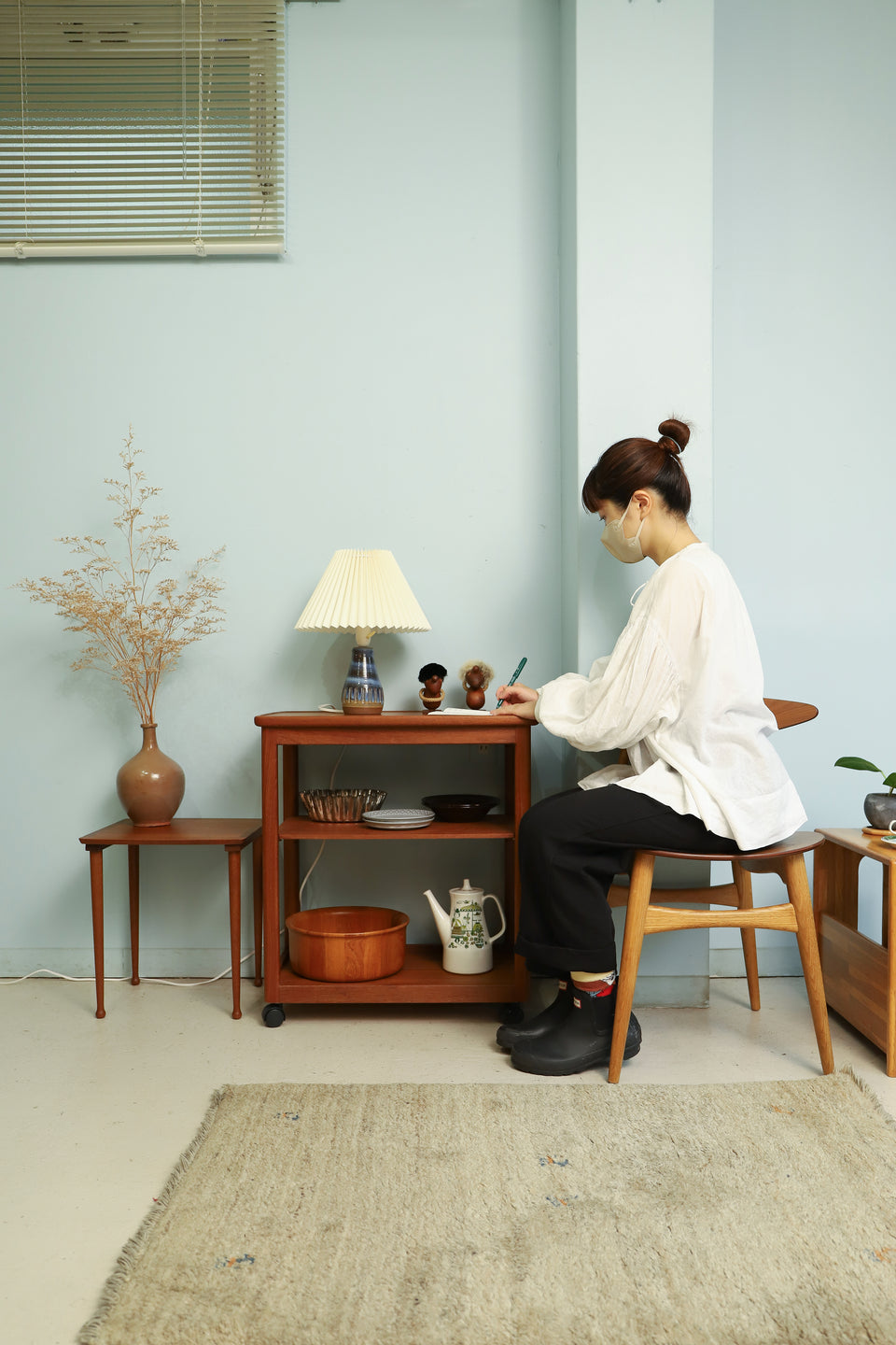 青林製作所 サービスワゴン トロリー ジャパンヴィンテージ/Aobayashi