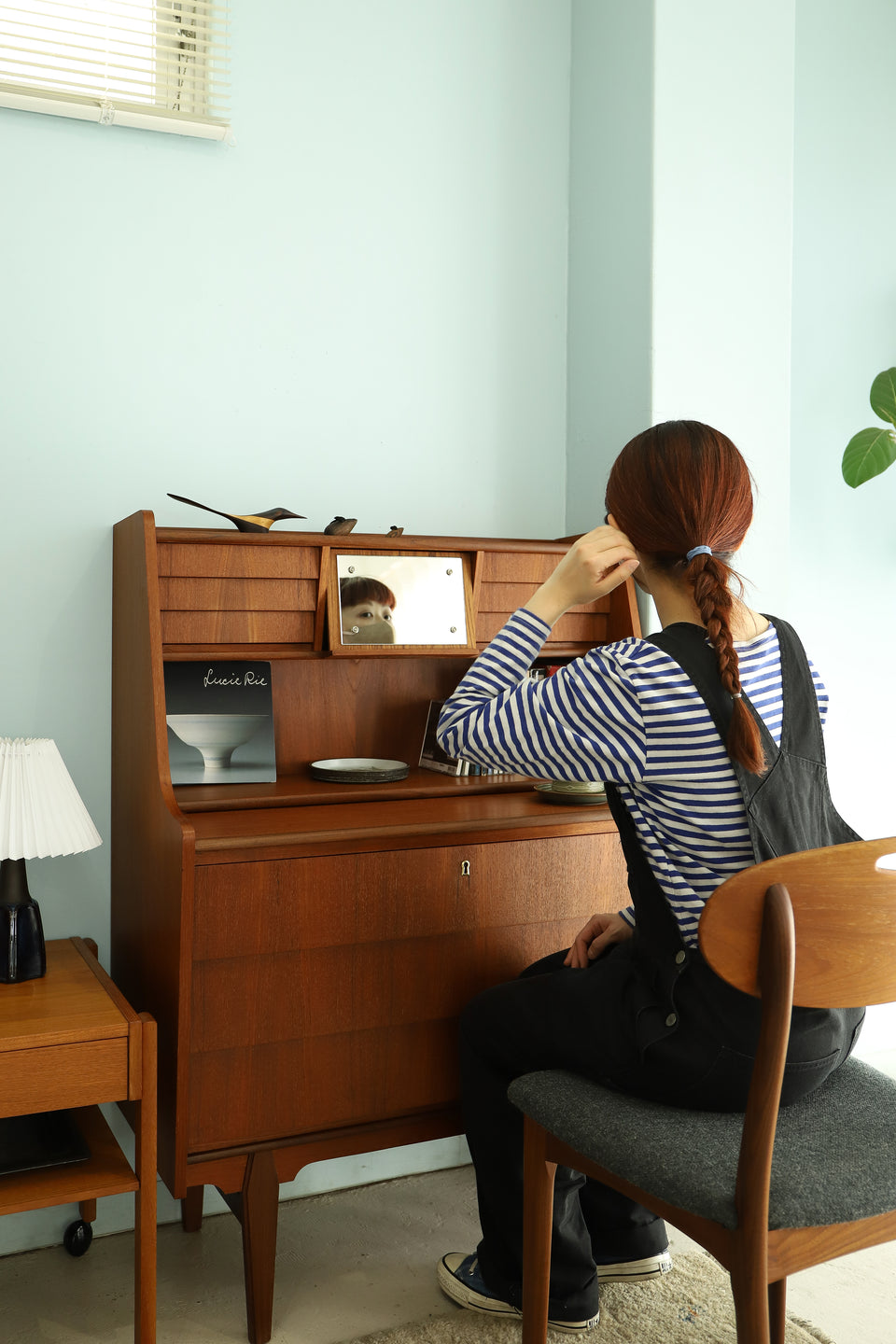 デンマークヴィンテージ ライティングビューロー ドレッサー 北欧家具