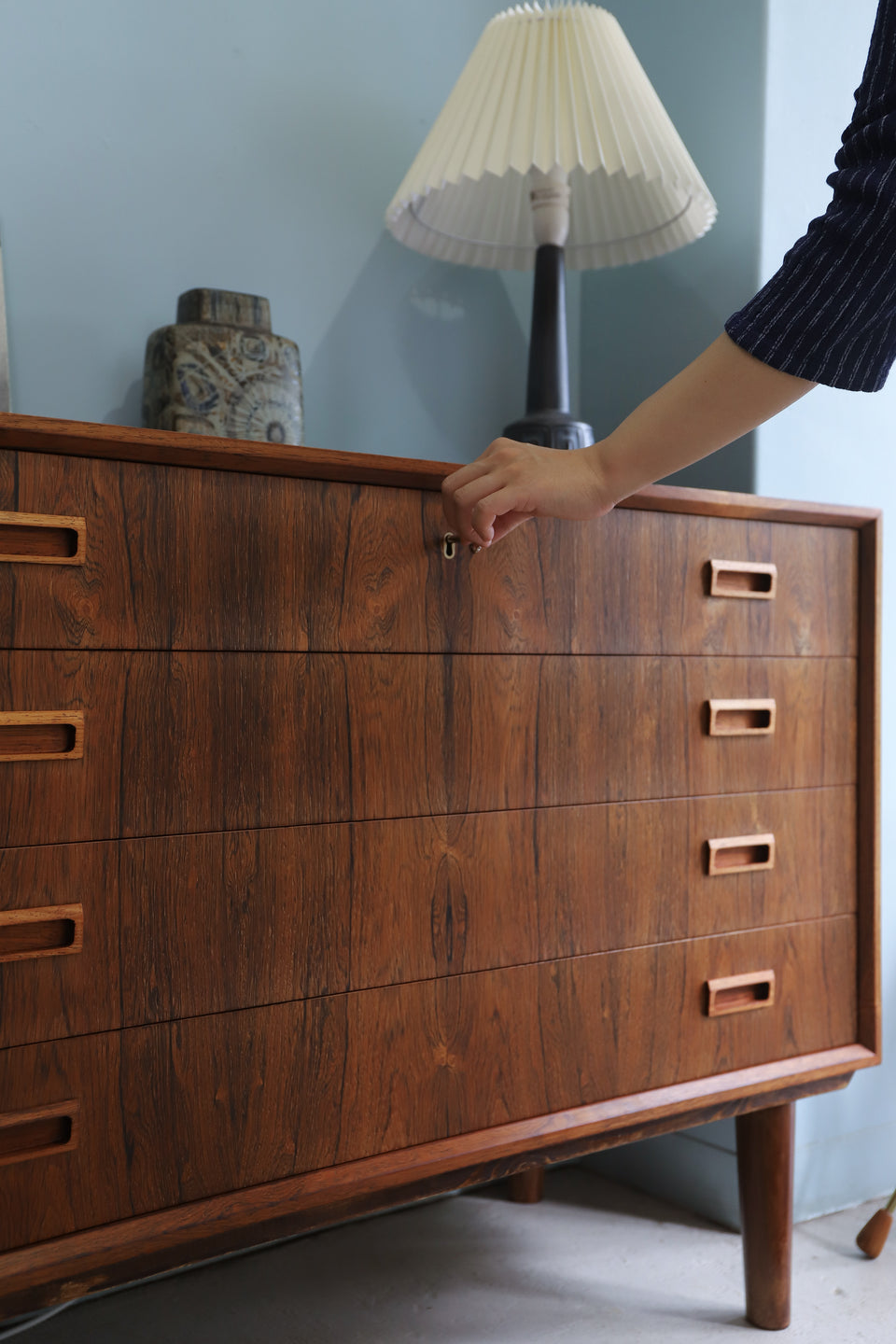 デンマークヴィンテージ チェスト ローズウッド 収納 北欧家具/Danish