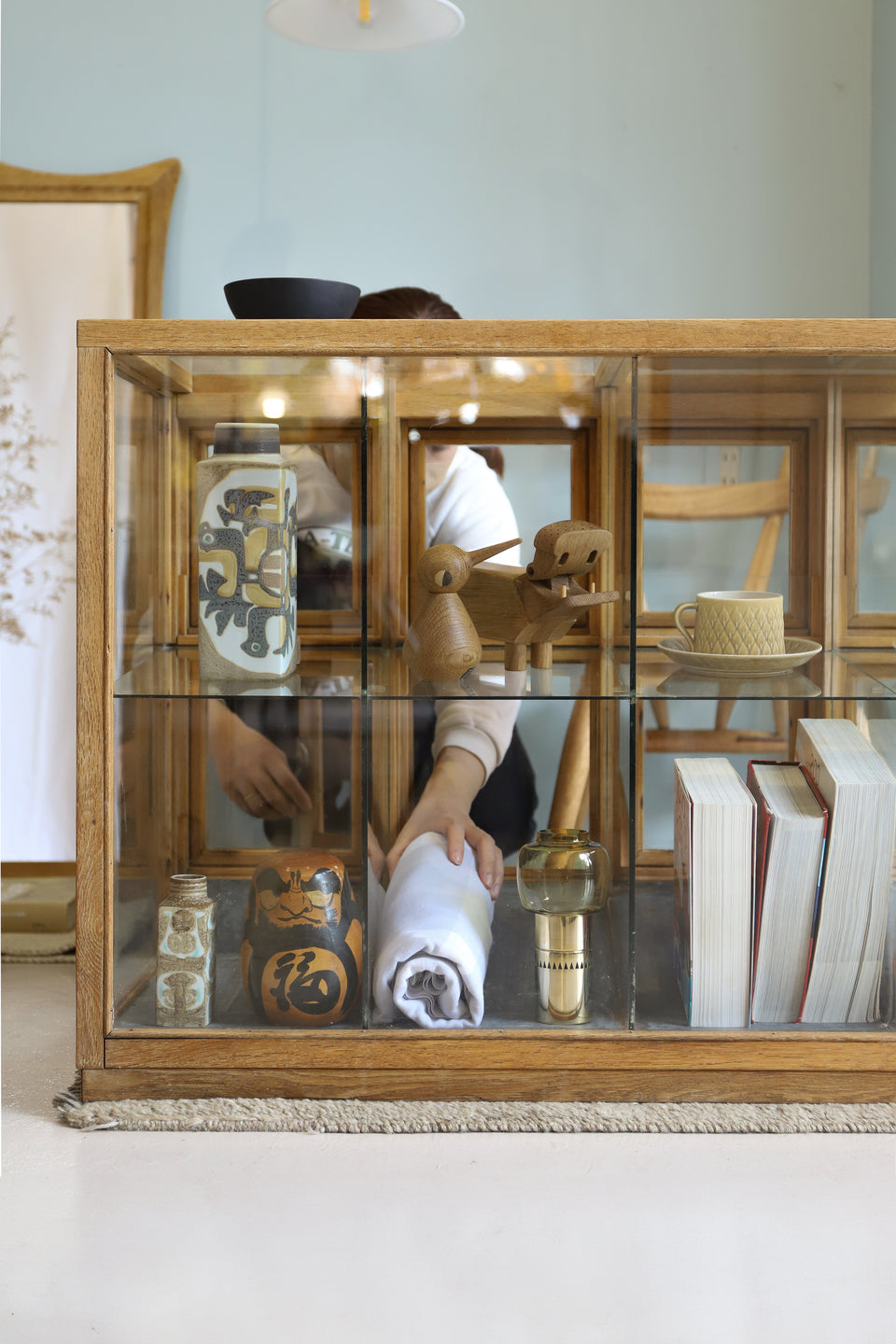 ジャパンヴィンテージ ガラスショーケース 駄菓子屋 古道具