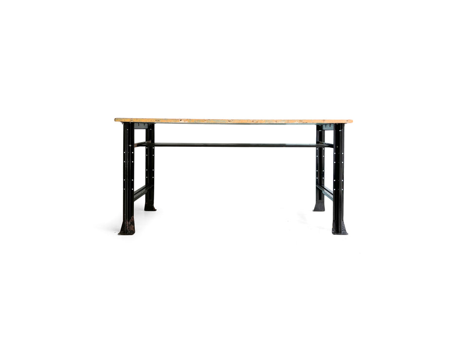 リメイクワークテーブル 作業台 古材 ボート材/Remake Work Table Made