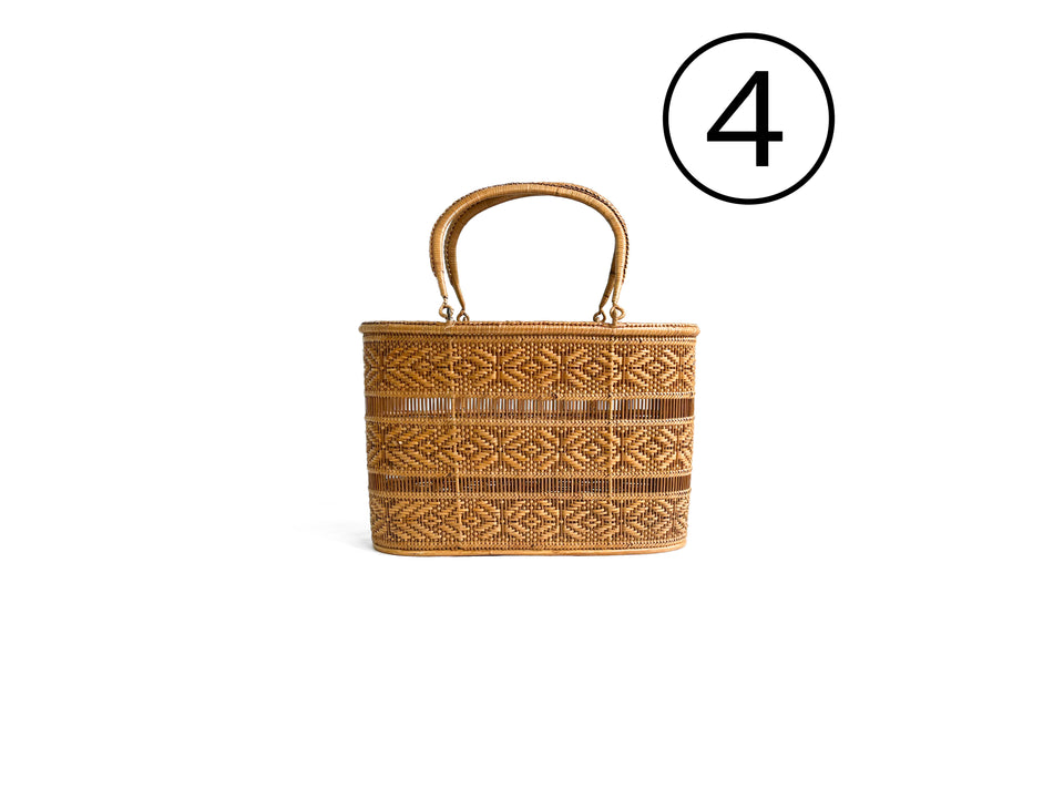 ヴィンテージ カゴバッグ インテリア雑貨 シャビーシック 古道具