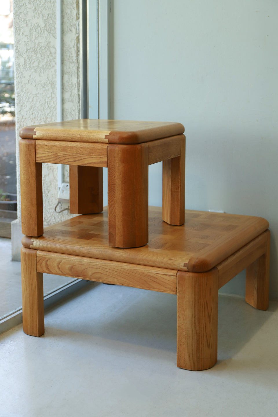 アメリカヴィンテージ レーン スクエアローテーブル オーク材/LANE