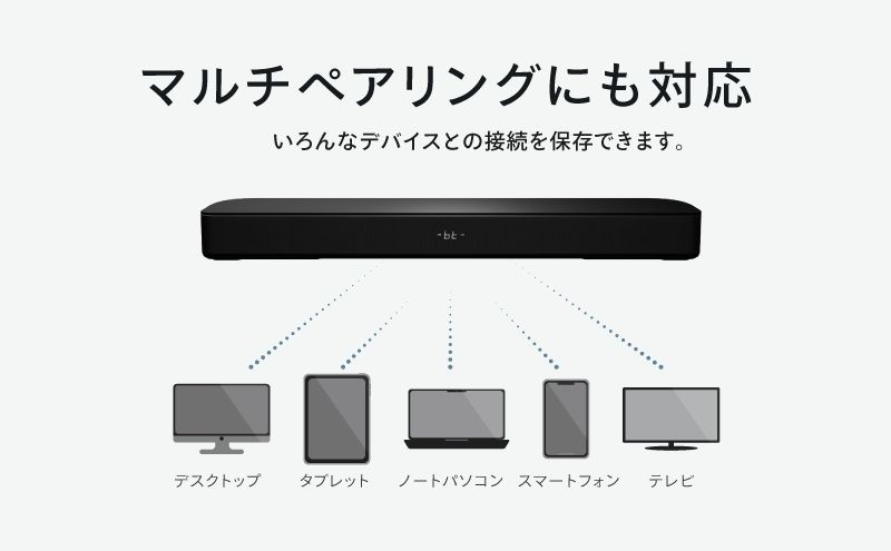 スピーカー FUNLOGY Soundbar black サウンドバー Bluetooth HDMI 高