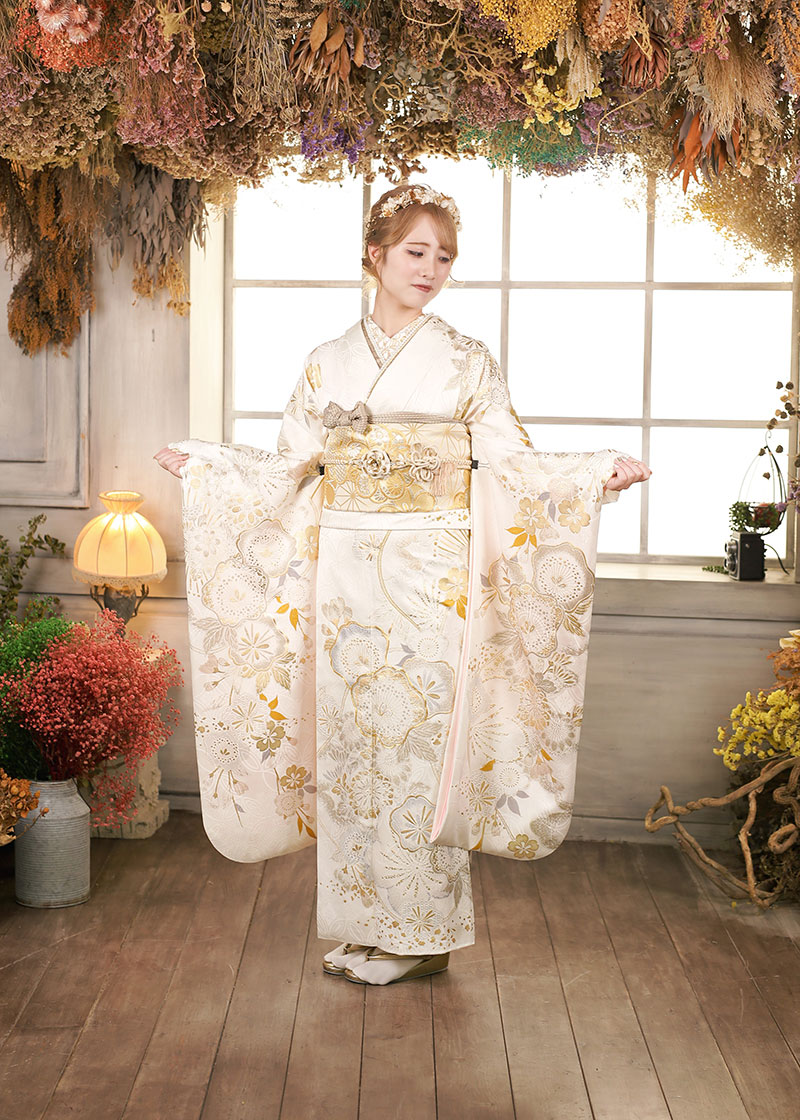 A-2235 白銀 LLQ - 鹿児島の成人式振袖レンタル＆卒業式袴の アンジュ