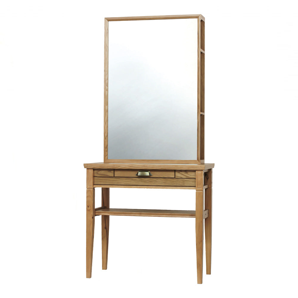 ヘアサロン |美容室 |セット面 |ミラー |ドレッサー | ウッド