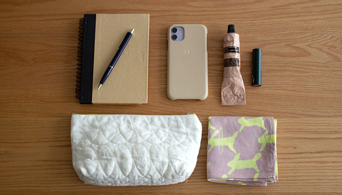 50 ミナ ペルホネン 両面 run run run ピンク/モスグリーン | ふろしき