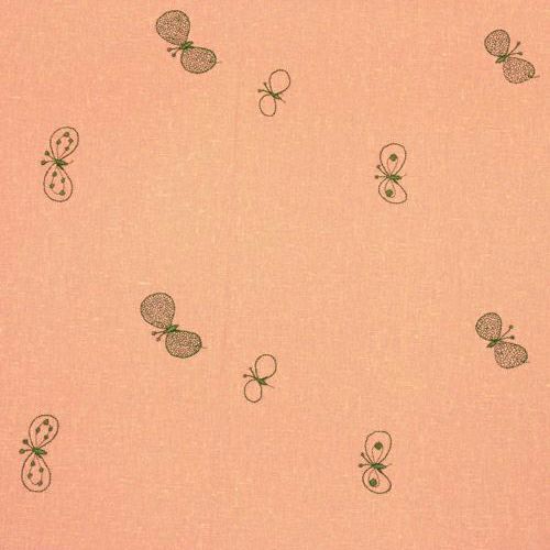 100 ミナ ペルホネン リネンエンブロL【箱入】choucho サーモンピンク