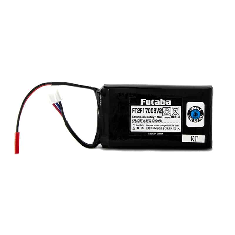 1700 mAh LiFe Transmitter Battery (2-Cell) – FutabaUSA