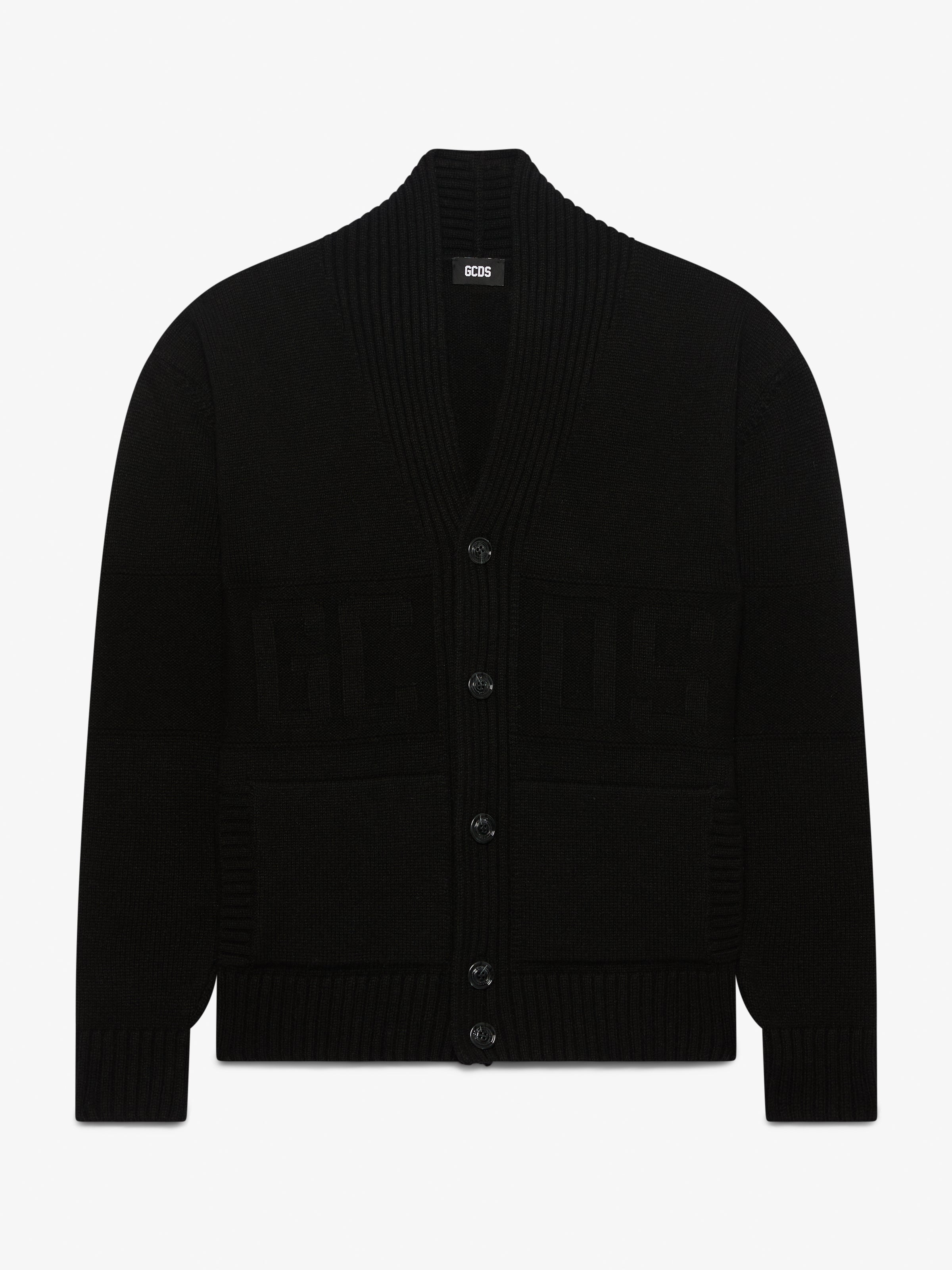 GCDS 黒 クロップドセーター Sサイズ セール】 【Oggi2月号掲載/洗える