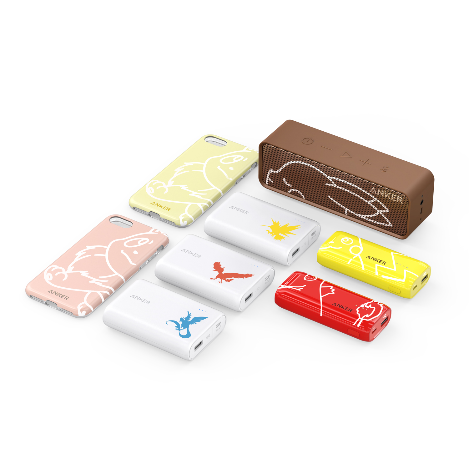 Ankerから『ポケットモンスター』デザインのモバイルバッテリーなど8