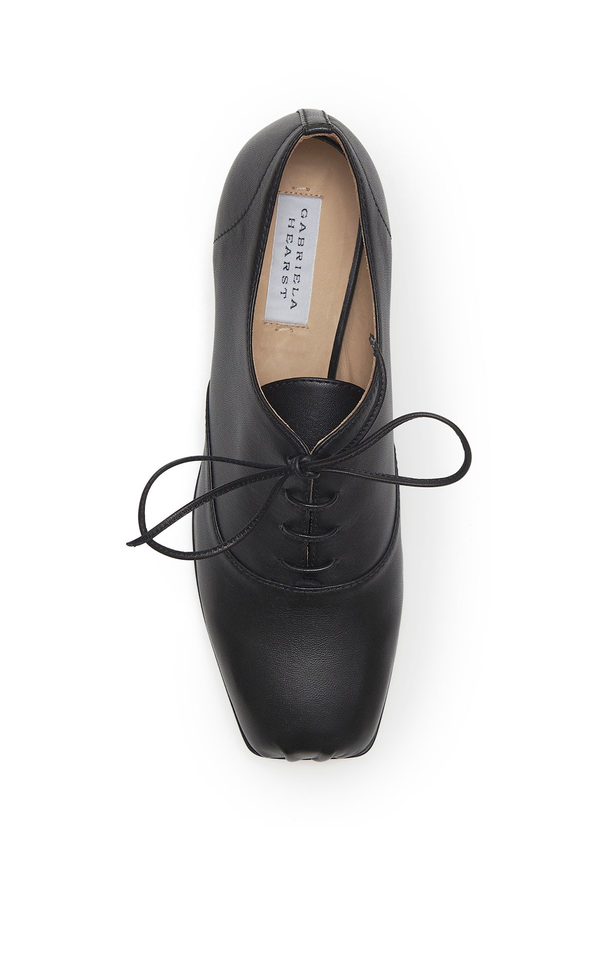 Clio Oxford Heel in Black Nappa Leather – Gabriela Hearst