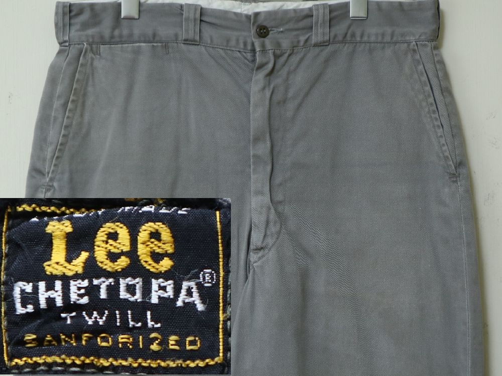 60S USA製 Lee CHETOPA TWILL SANFORIZED UNION MADE (®M.R.なしタブ