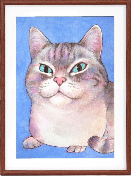 ゴン|a226|【ギャラリー笑夢】心が癒される ブサイク猫 オリジナル