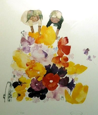 いわさきちひろ 販売絵画リスト | 絵画 販売 買取 東京 自由が丘にある